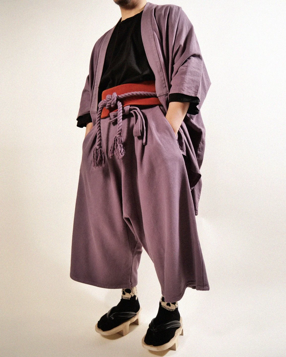 DOUHIKI - SASHIKO - LAVENDER | Prospective Flow | Japanese Fashion